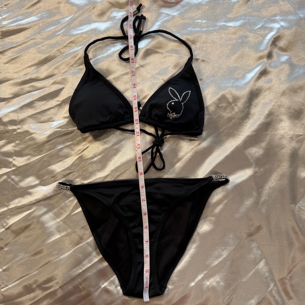 Playboy Rhinestone Bikini - Picture 4 of 9